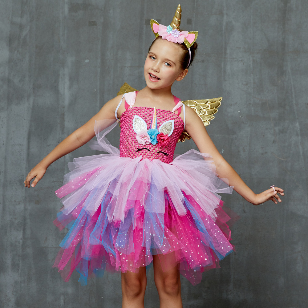 Kleid Prinzessin Einhorn für Mädchen