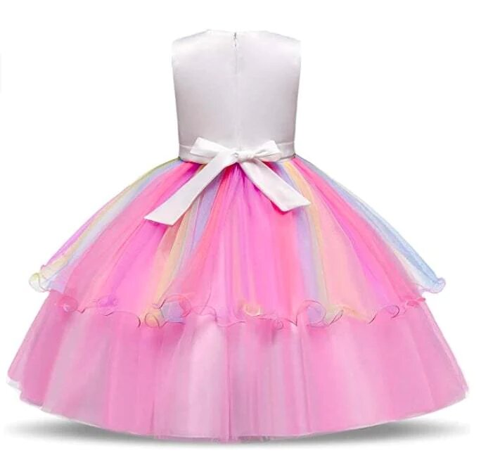 Kleid Prinzessin Einhorn Pink für Mädchen