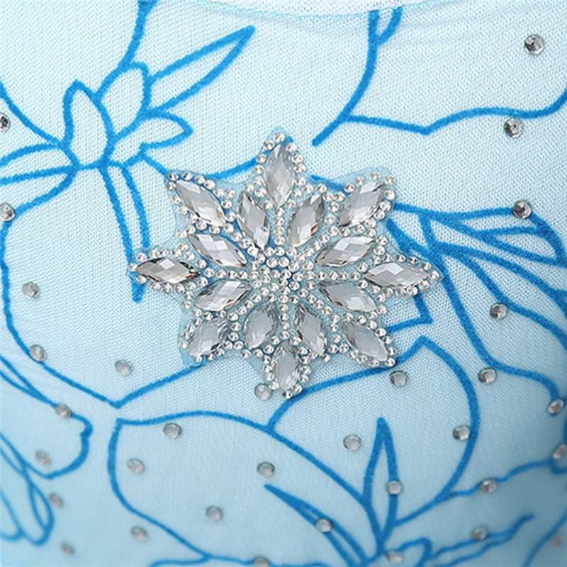 Elsa Snow Queen Princess Dress Blue