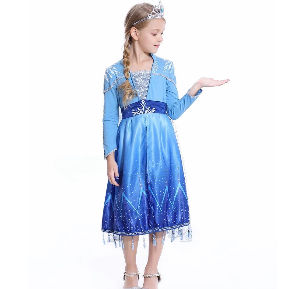 Kleid Prinzessin Schneekönigin Elsa