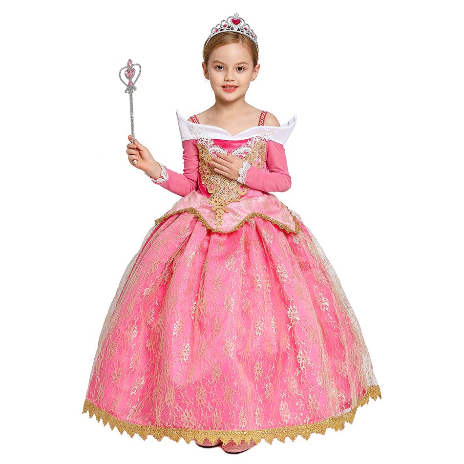 Kleid Prinzessin Royale Rosa für Mädchen