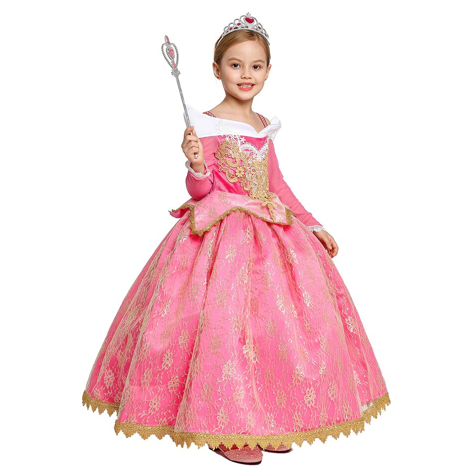 Kleid Prinzessin Royale Rosa für Mädchen