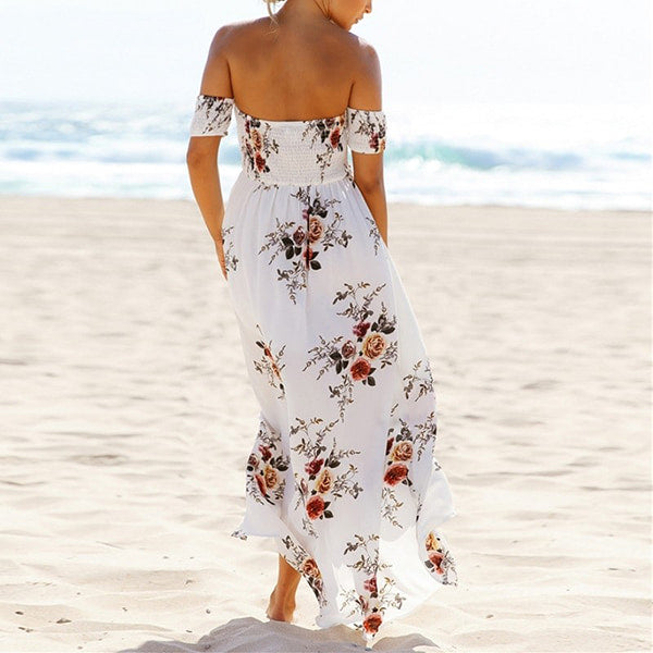 Bohemian chic floral maxi φόρεμα