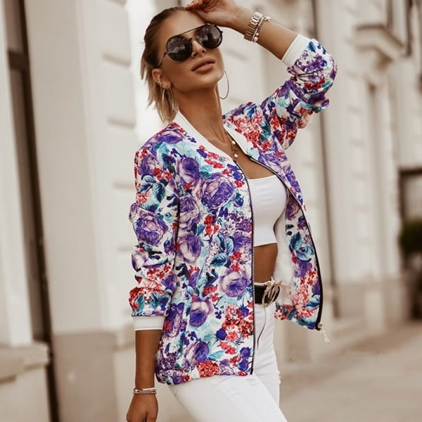 Floral casual σακάκι