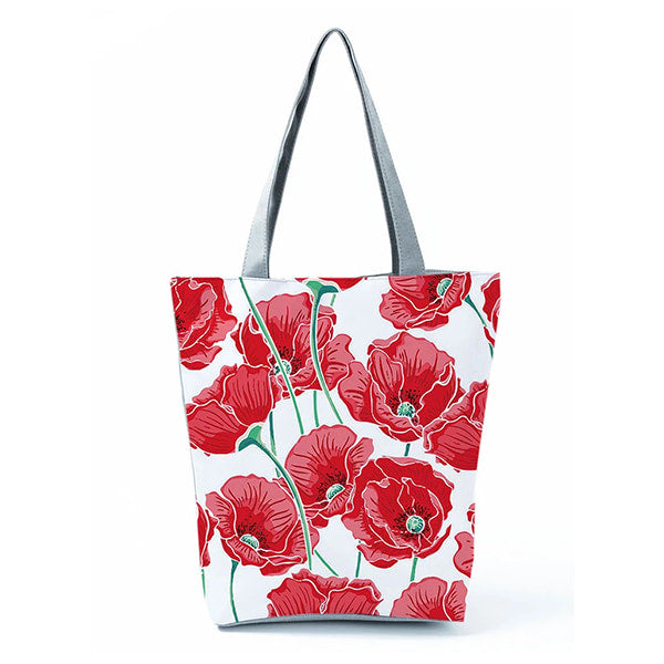 Floral tote τσάντα