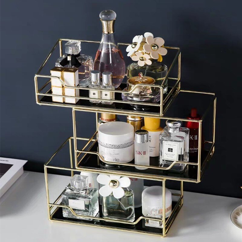 Golden Make-up Organiser