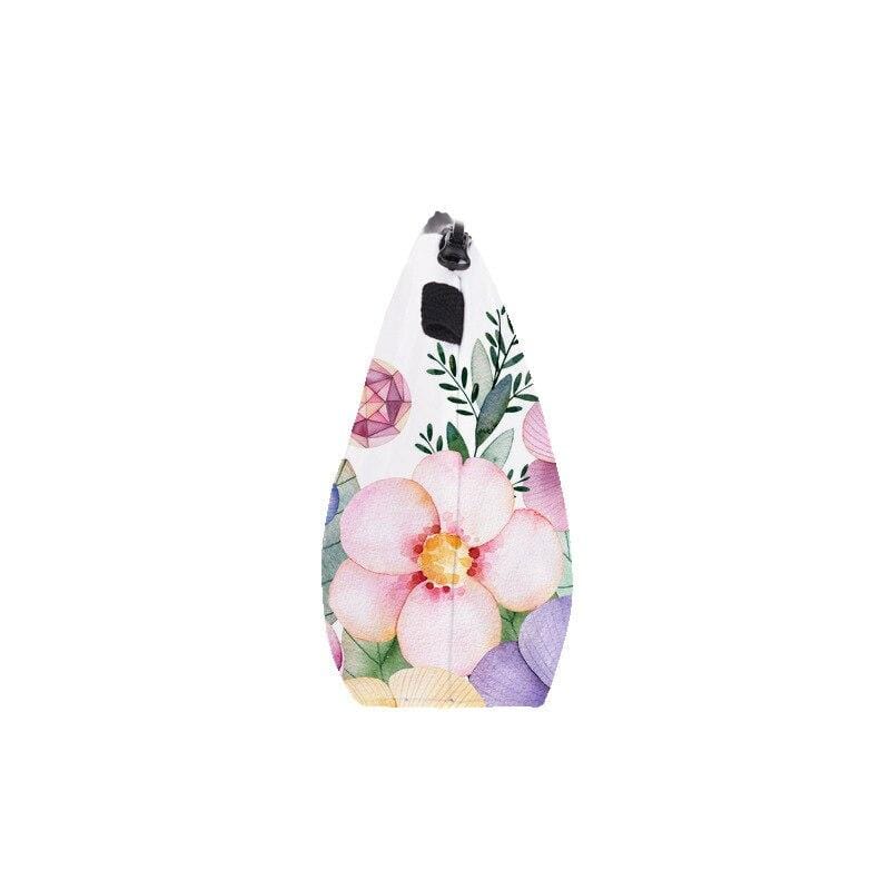 Sminkväska med blommor