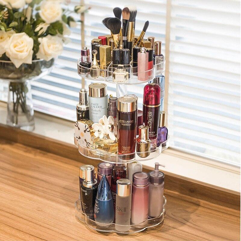 Svängbar make-up-organisatör