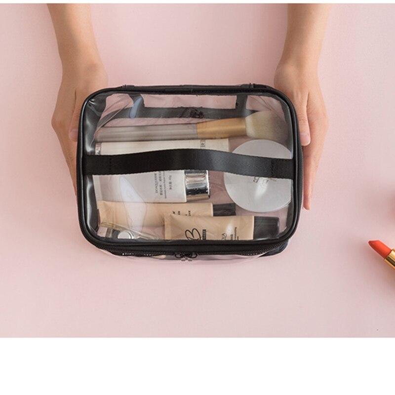 Stort transparent sminkfodral
