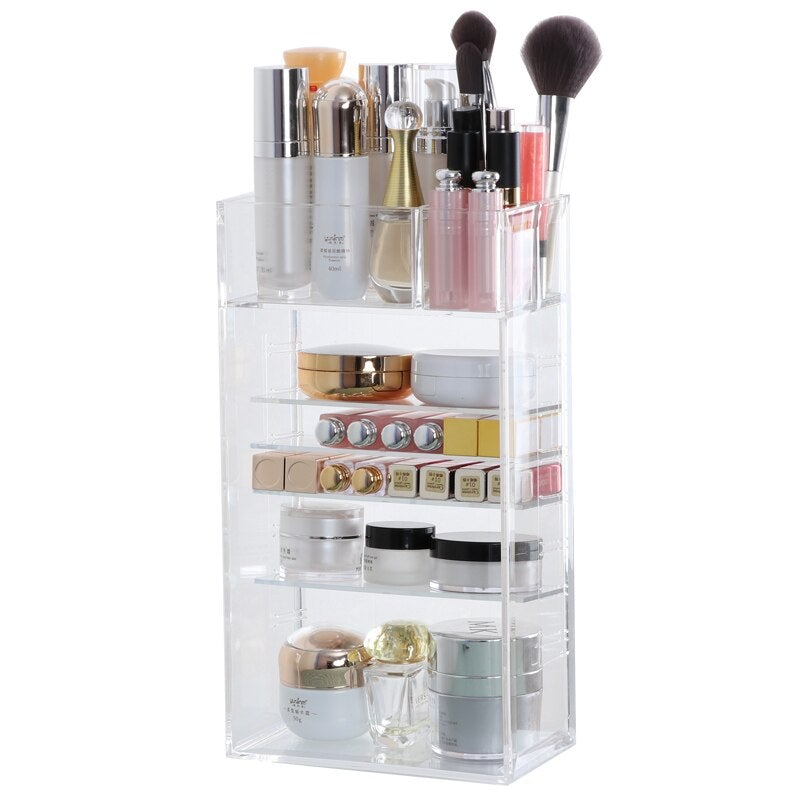 Stor transparent make up-organisator