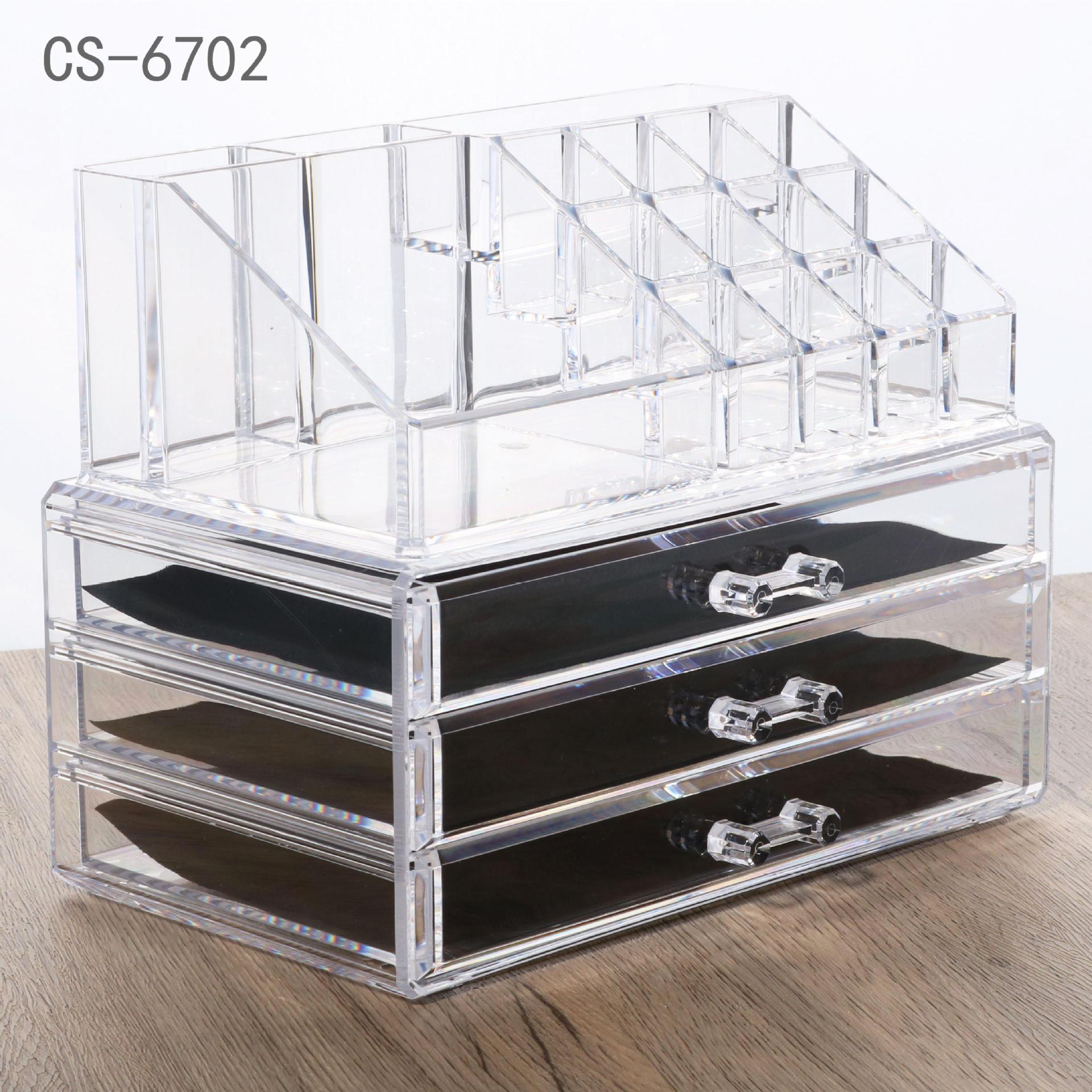 Transparent make-up-organisatör