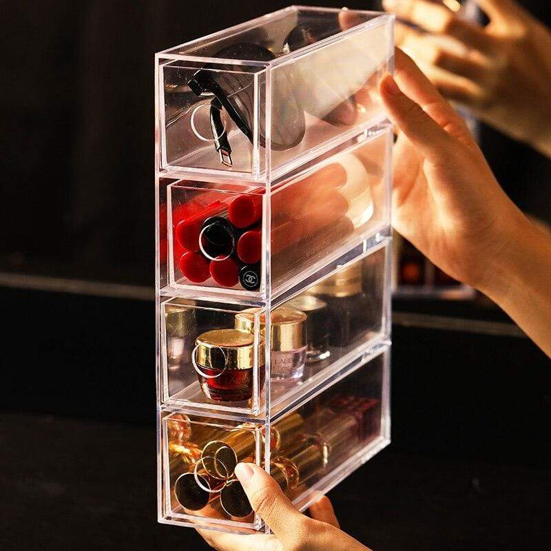 Make-up-organisatör med låda