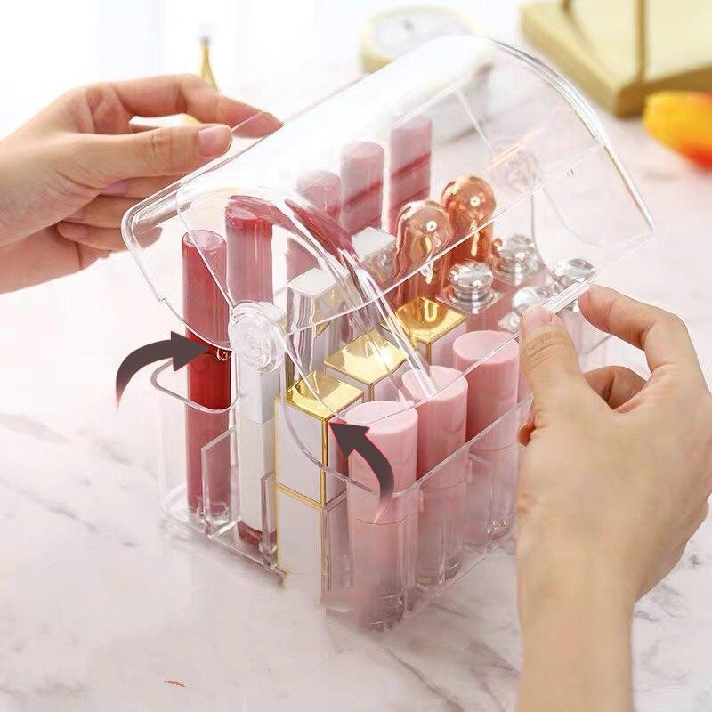 Transparent sminkförvaring