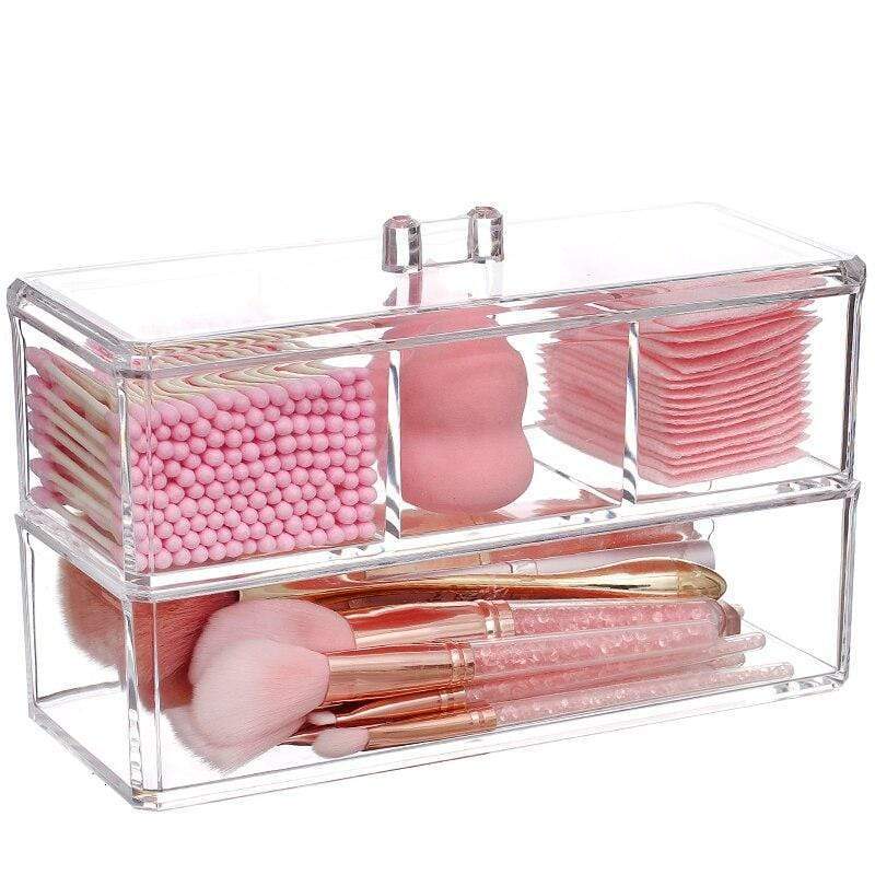 Transparent sminklåda