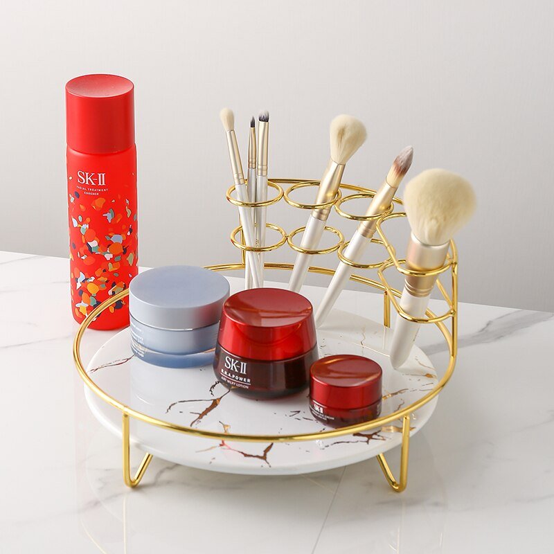 Scandinavian Marble Make-up Organiser