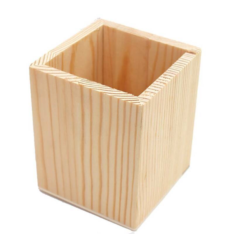 Sminkborste i trä, kruka