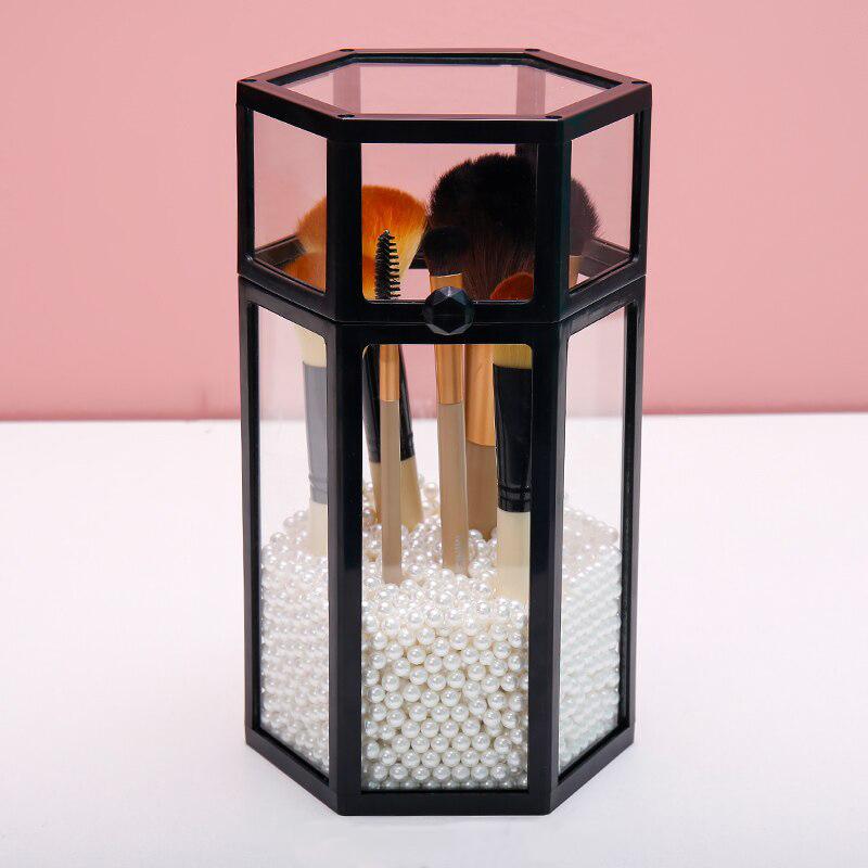 Transparent sminkburk