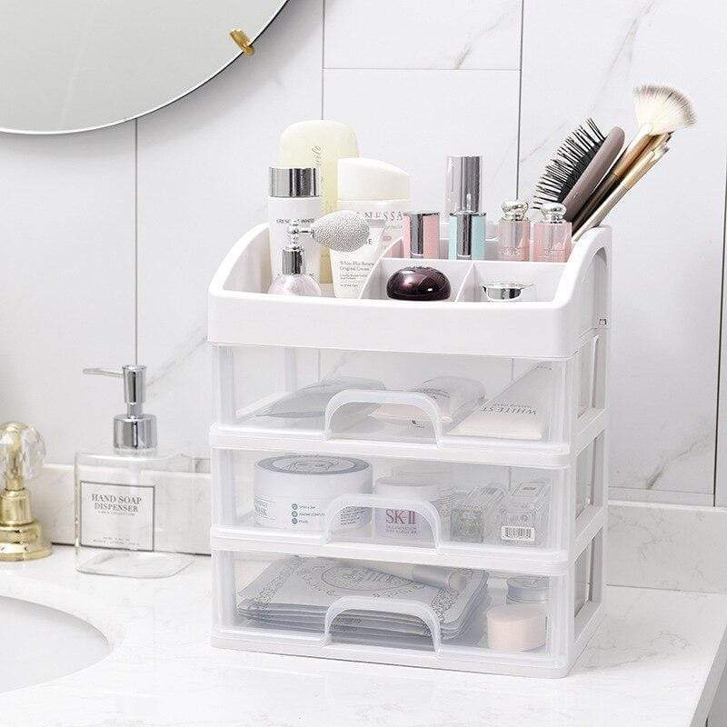 Make-up-organisatör i plast