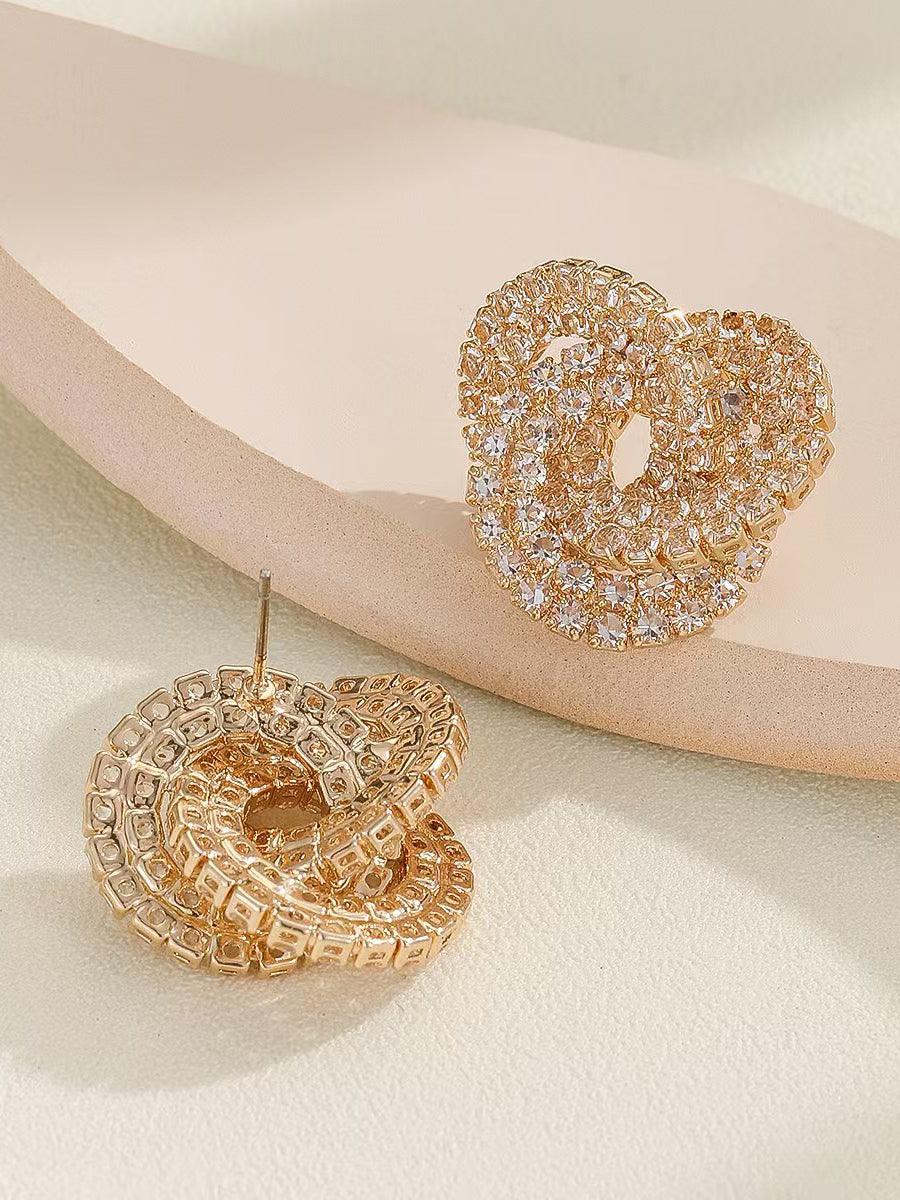 Brincos de strass para banquetes com estilo MSE20012