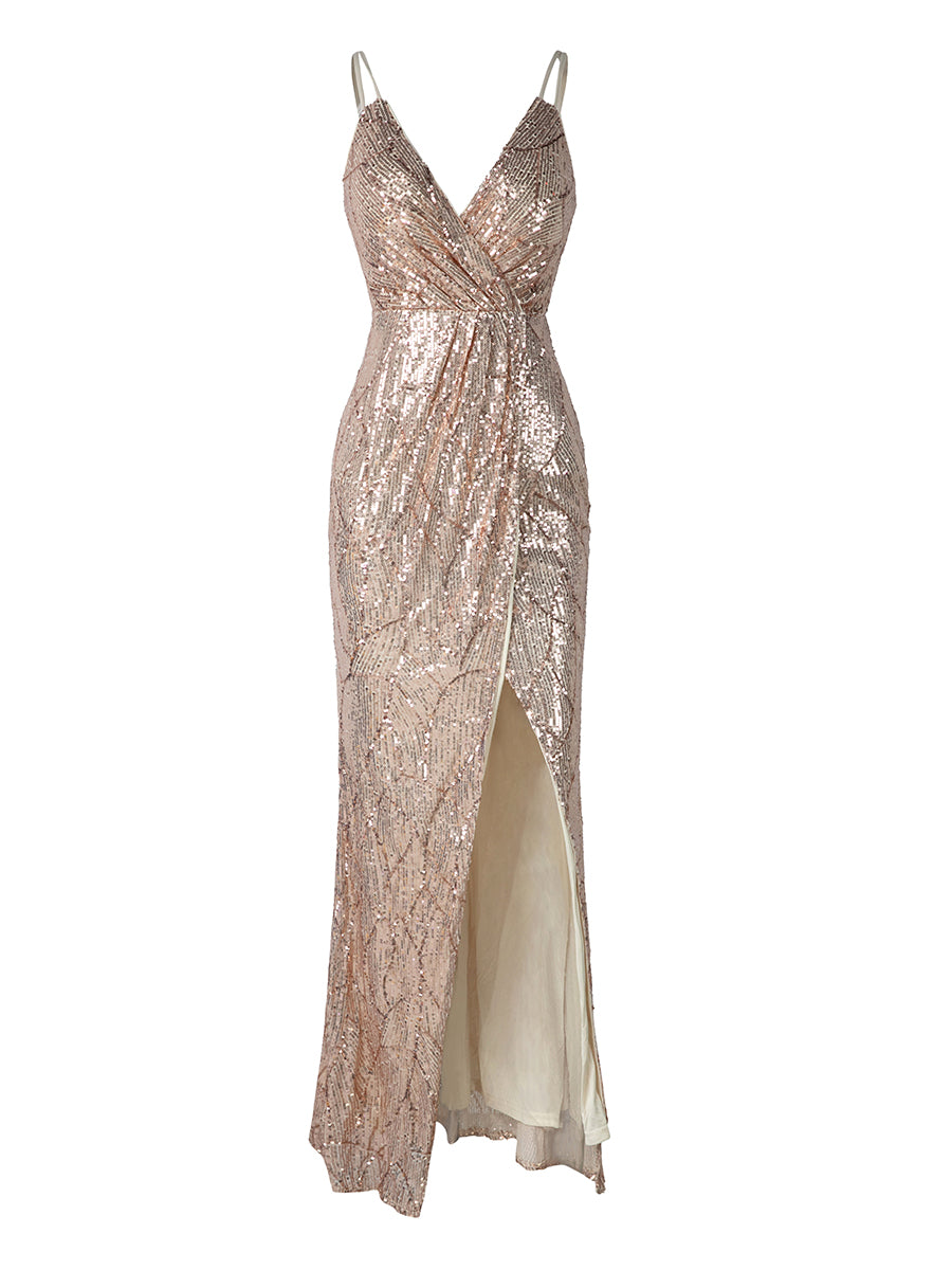 Cami-kjole med surplice-hals M0799