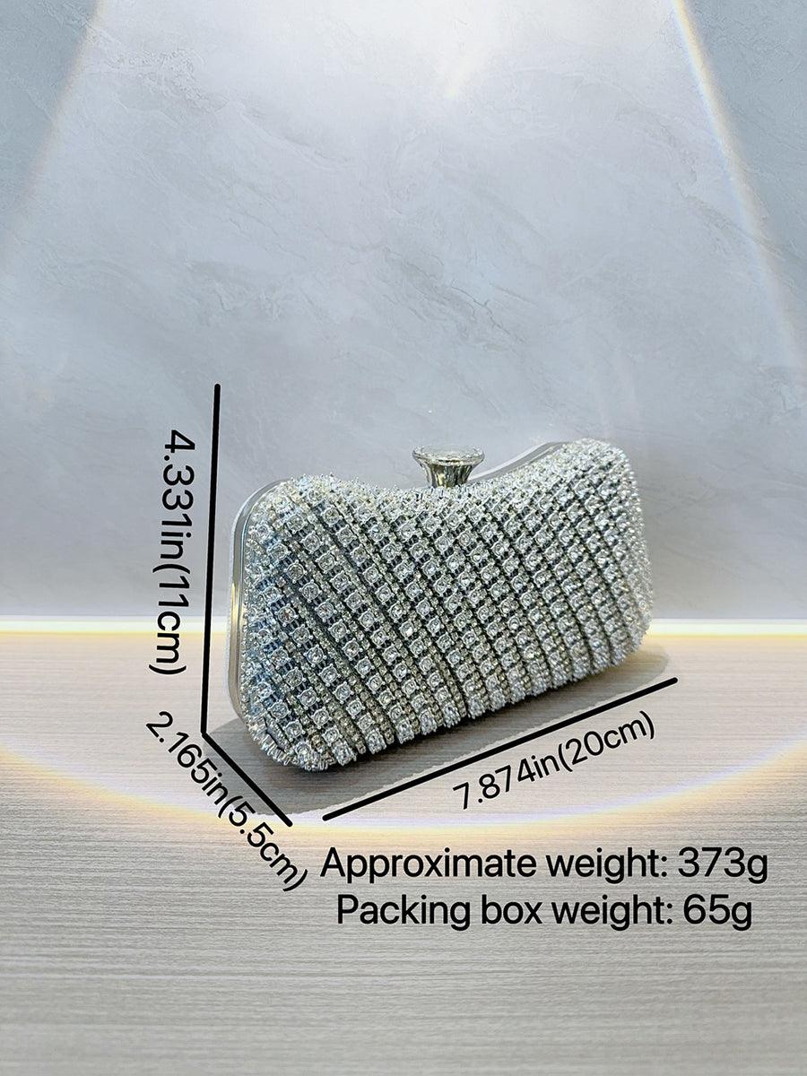 Luksus diamant metallisk håndtaske MNBF109