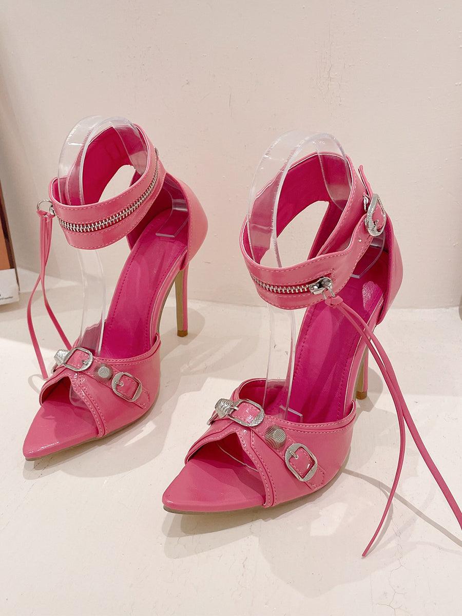 Fish Mouth Open Toe High Heel Sandals MHE1074