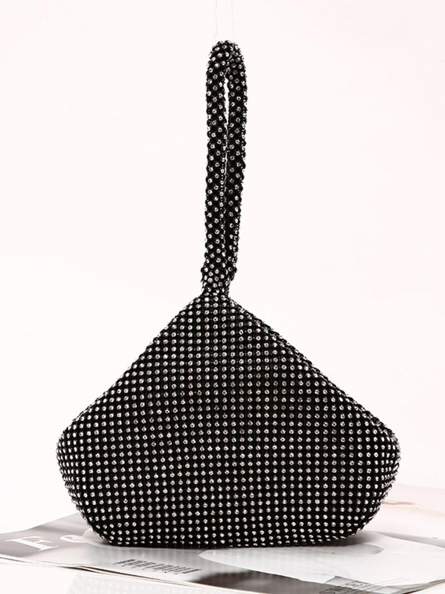 Pedra incrustada Banquete Party Sac à main Pochette Argent MNBF064