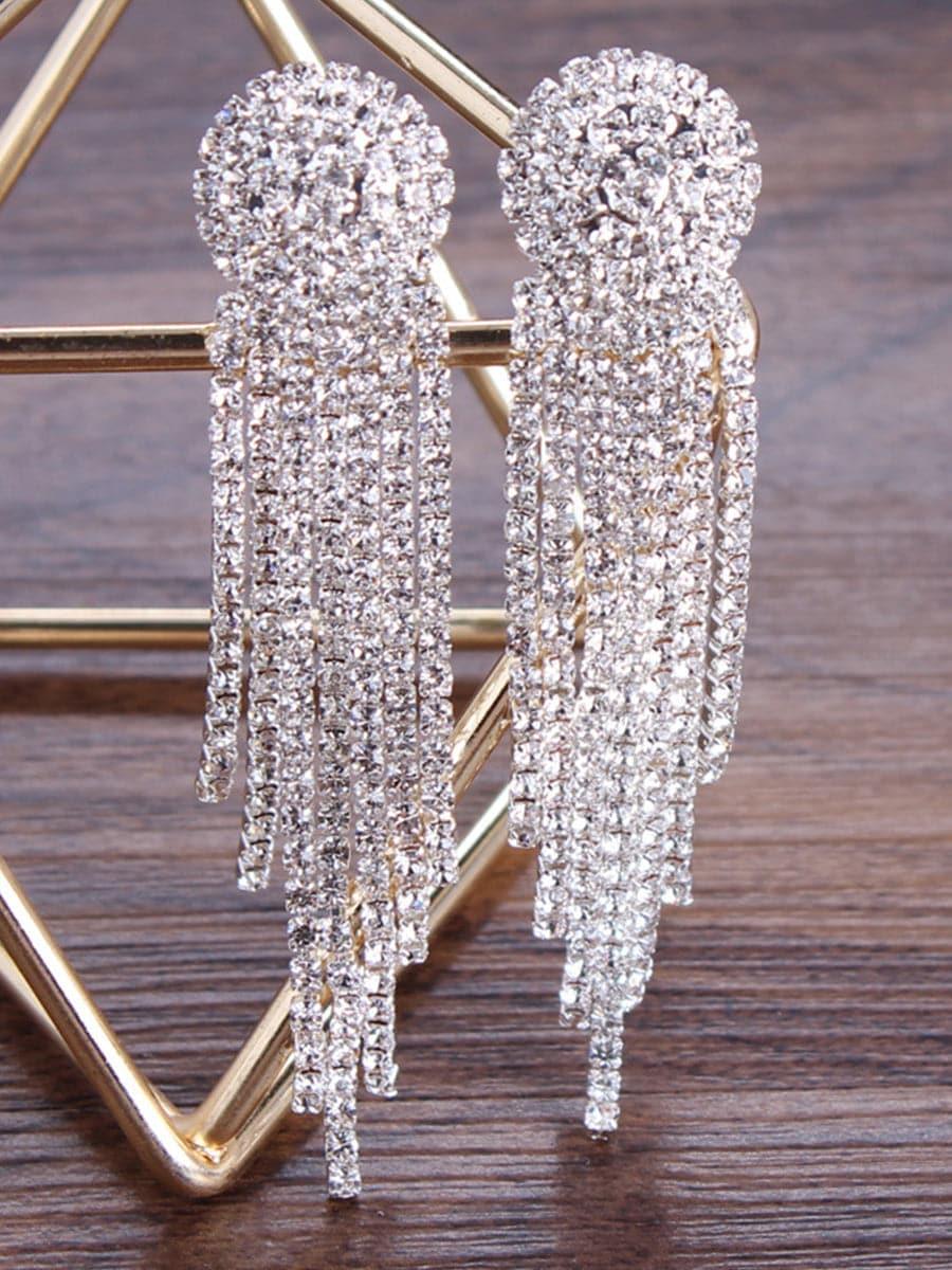 Missord MSE101074 Rhinestone Tassel øreringe