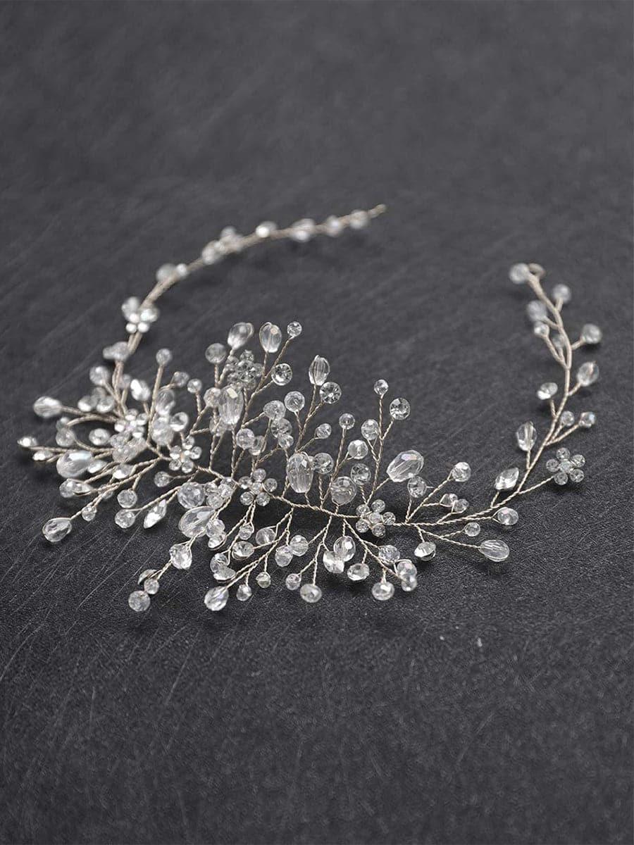 Crystal Flower Bridal Hair Vine Headpieces MTS0009
