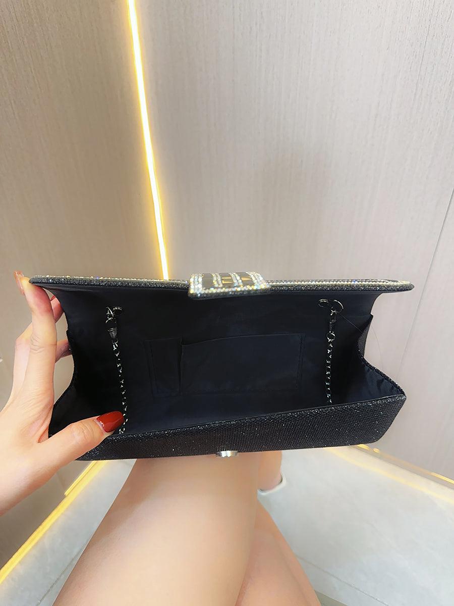 Åpen clutch med steininnlegg MNBF019
