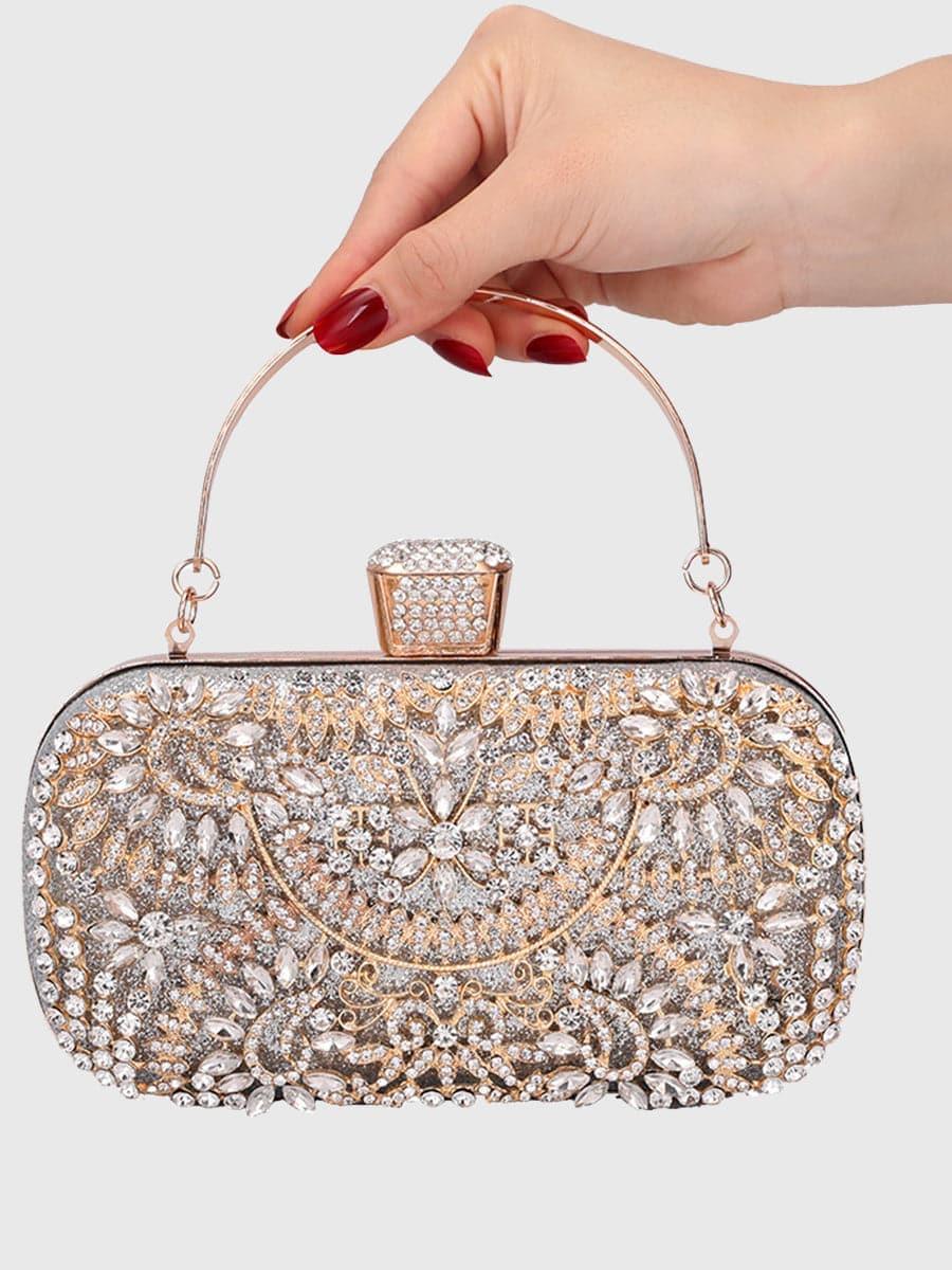 Rhinestone Encrusted Dinner Clutch MNBF013