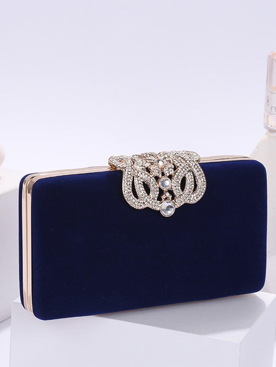 Skinnende Rhinestone Encrusted Evening Clutch Bag Shoulder Bag MNBF008