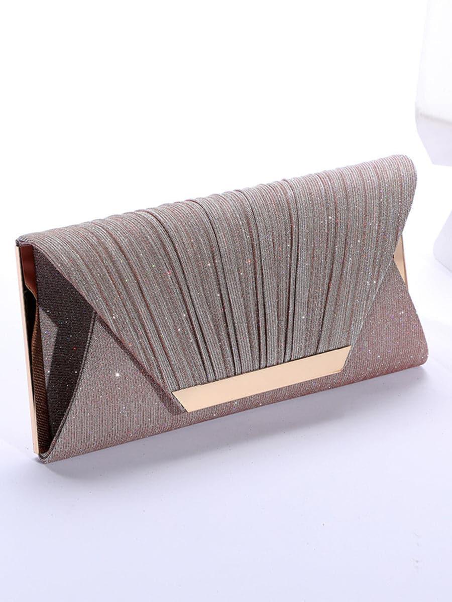 Foldbar aftenclutch med clips MNBF007