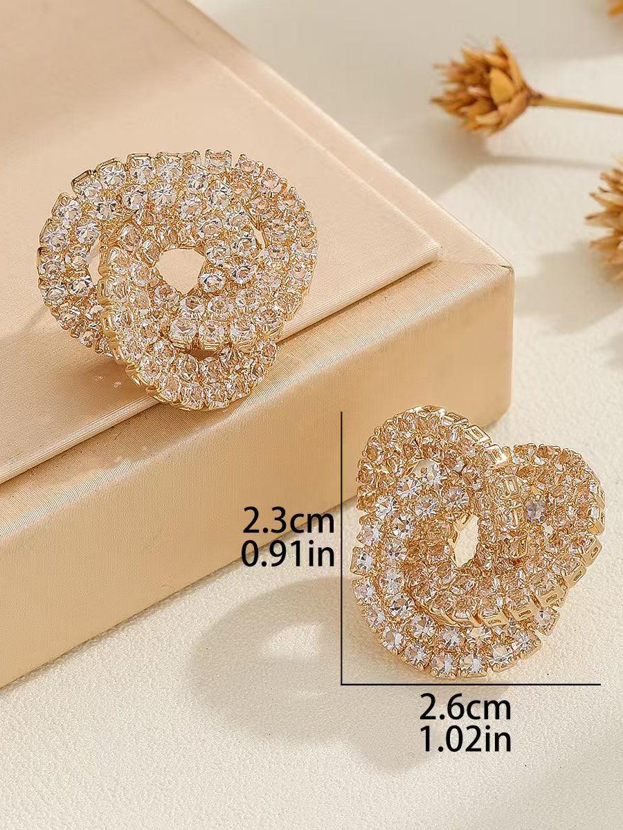 Brincos de strass para banquetes com estilo MSE20012