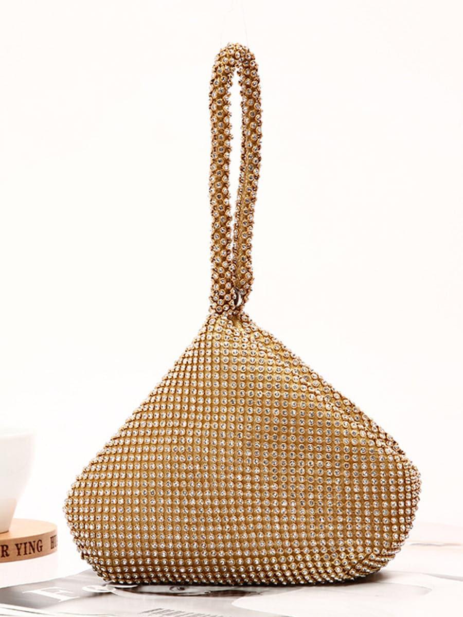 Pedra incrustada Banquete Party Sac à main Pochette Argent MNBF064
