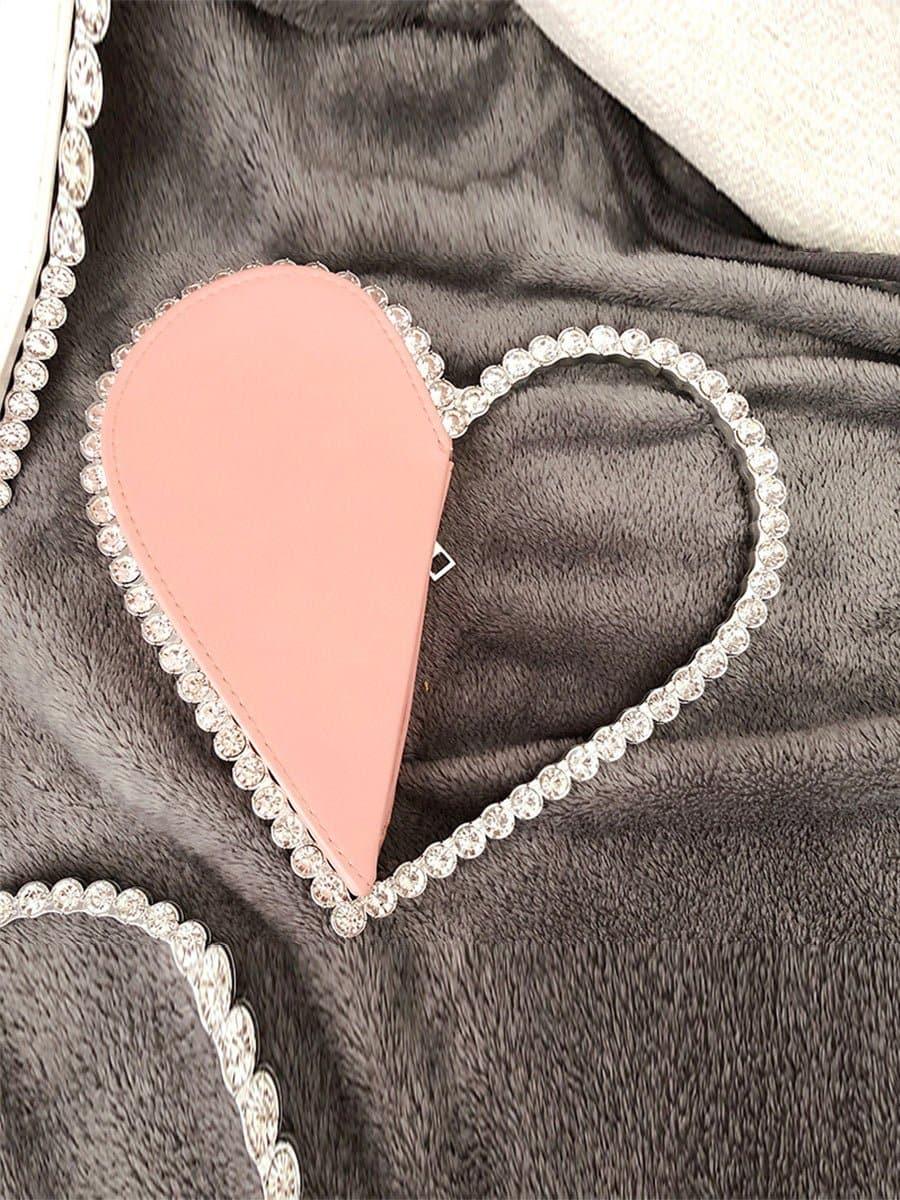 Inlay Zircon Coeur Banquet Mariage Sac À Main Embrayage Sacs MNBF059
