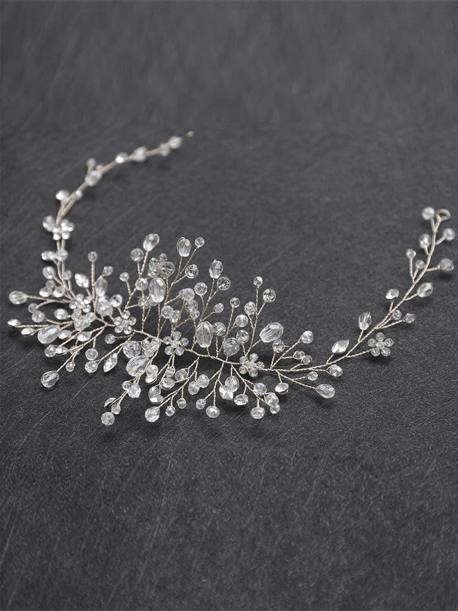 Crystal Flower Bridal Hair Vine Headpieces MTS0009