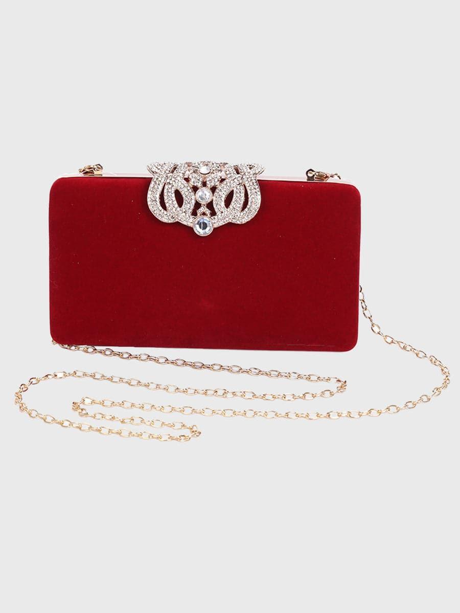 Skinnende Rhinestone Encrusted Evening Clutch Bag Shoulder Bag MNBF008