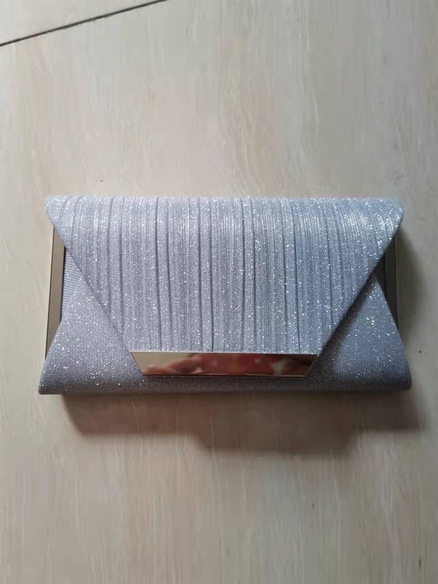 Foldbar aftenclutch med clips MNBF007