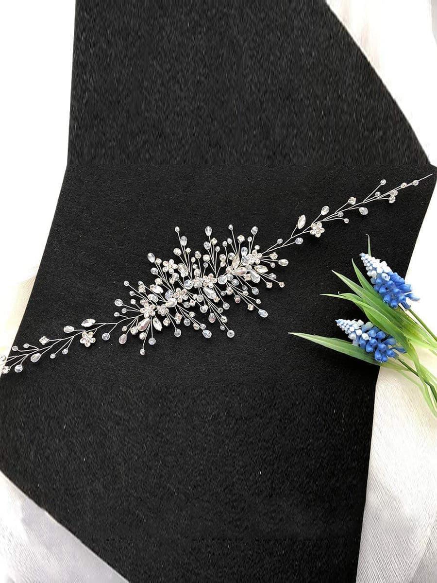 Crystal Flower Bridal Hair Vine Headpieces MTS0009