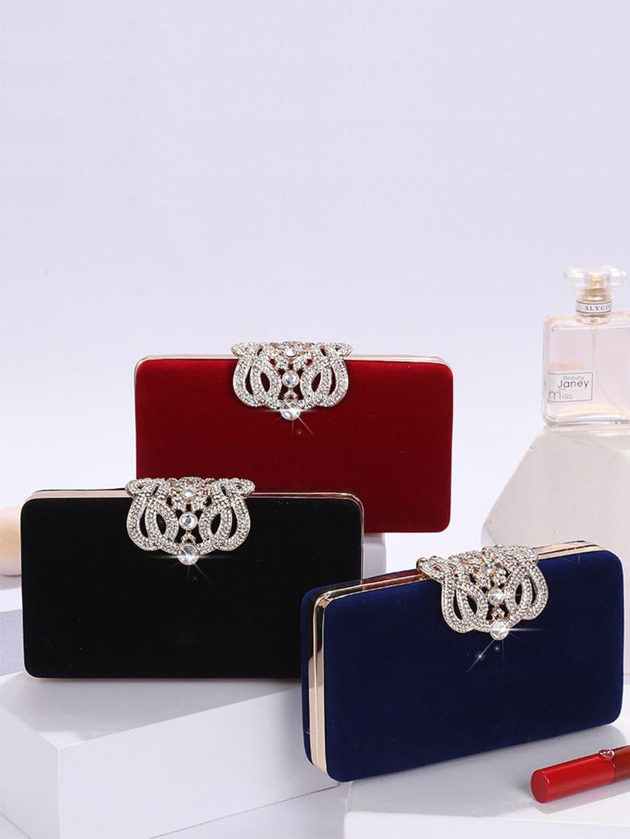 Skinnende Rhinestone Encrusted Evening Clutch Bag Shoulder Bag MNBF008