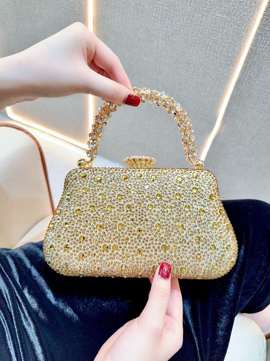 Rhinestone Luxury Evening Box Glitter Clutches MNBF114