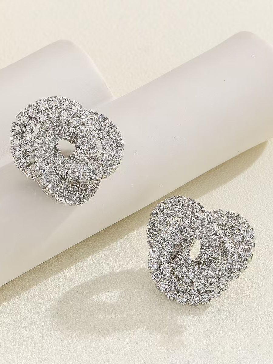 Brincos de strass para banquetes com estilo MSE20012