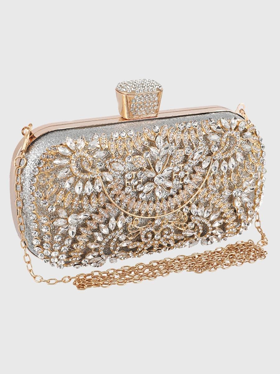 Rhinestone Encrusted Dinner Clutch MNBF013