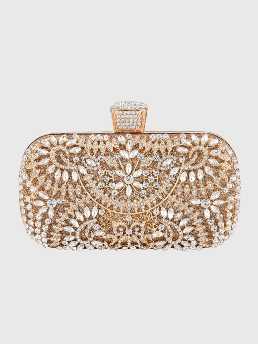 Rhinestone Encrusted Dinner Clutch MNBF013