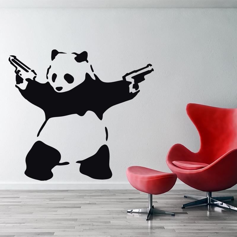 Banksy panda sticker