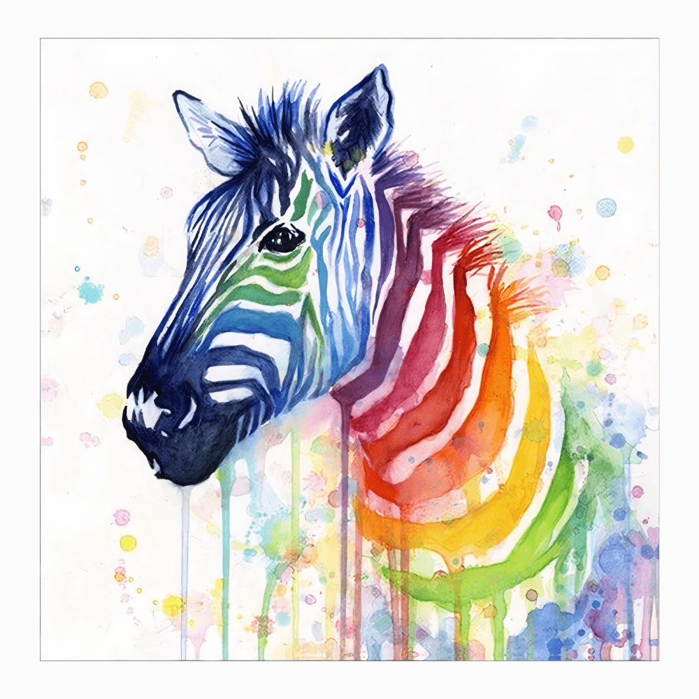 Zebra schilderij