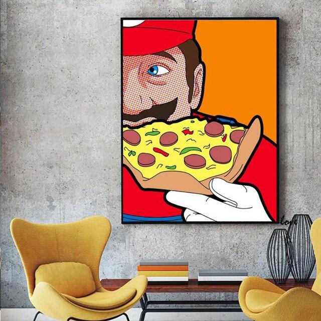 Schilderij mario pop-art