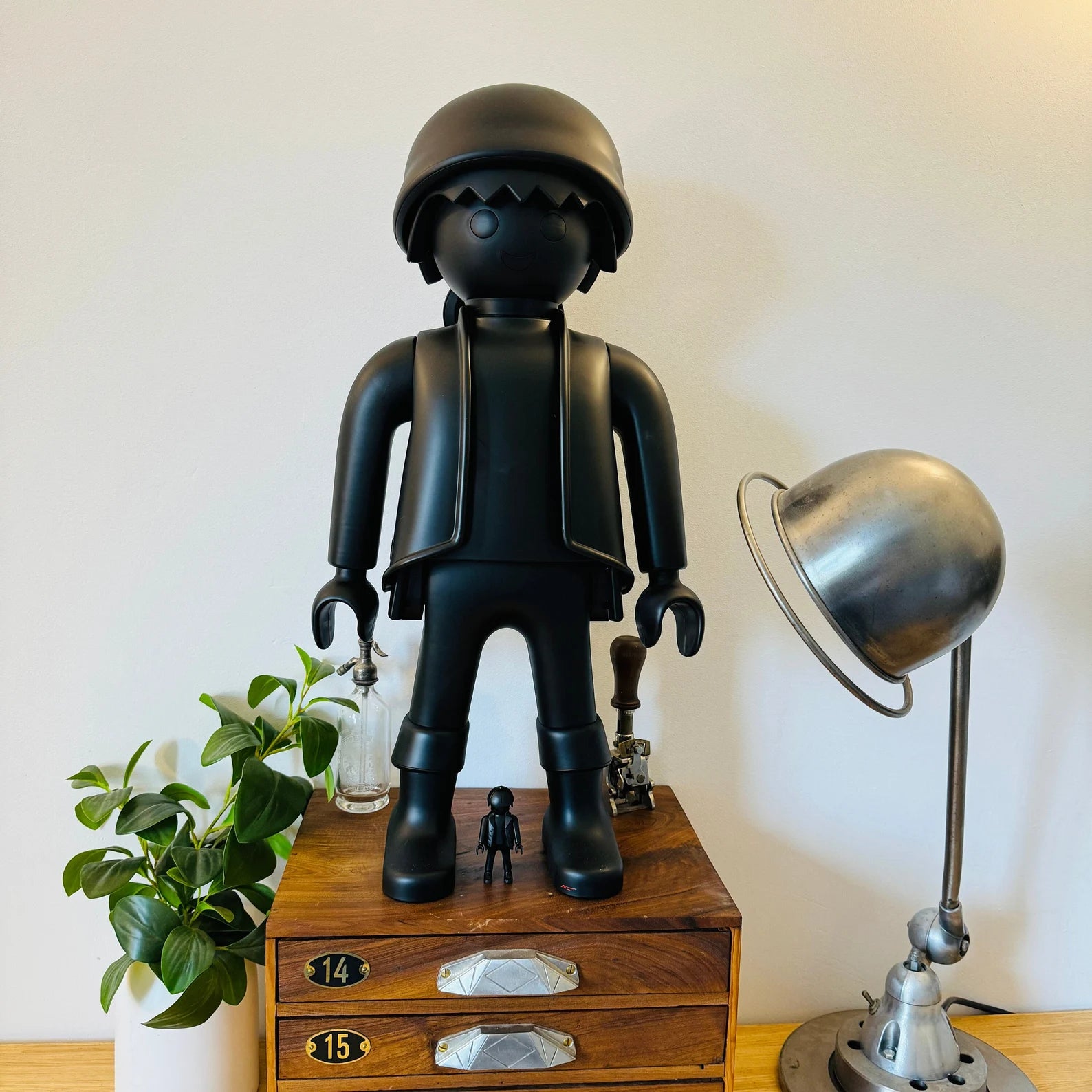 Statue Harz xxl playmobil schwarz