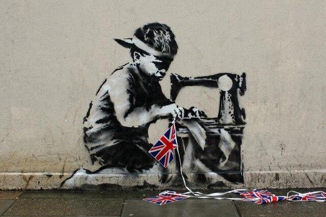 Banksy jubileums målning